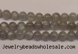 CMS302 15.5 inches 7mm round natural grey moonstone beads wholesale