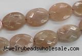 CMS35 15.5 inches 12*16mm faceted oval moonstone gemstone beads