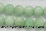 CMS405 15.5 inches 12mm round green moonstone beads wholesale