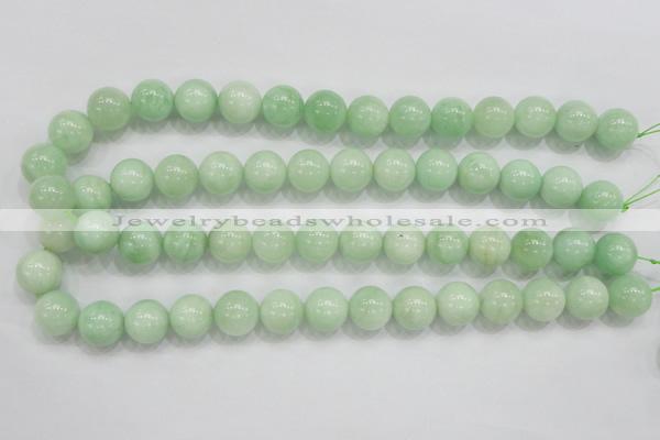 CMS406 15.5 inches 14mm round green moonstone beads wholesale