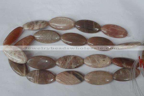 CMS543 15.5 inches 20*40mm marquise moonstone beads wholesale