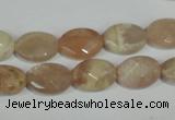 CMS545 15.5 inches 10*14mm faceted oval moonstone beads wholesale