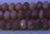 CMS564 15.5 inches 5*8mm faceted rondelle moonstone gemstone beads