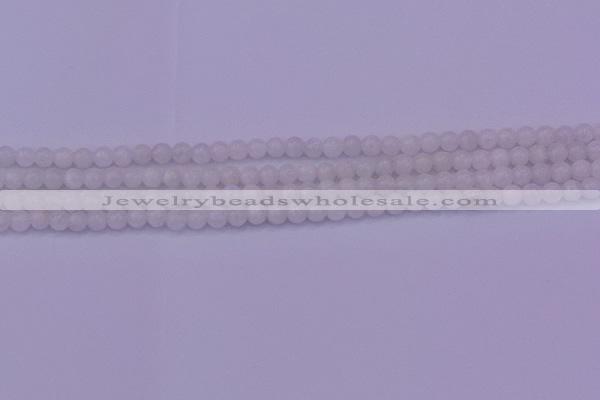 CMS640 15.5 inches 4mm round white moonstone beads wholesale