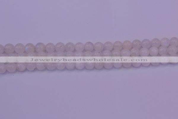 CMS642 15.5 inches 8mm round white moonstone beads wholesale