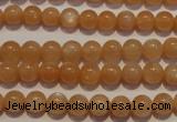 CMS701 15.5 inches 6mm round peach moonstone beads wholesale