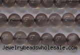 CMS858 15.5 inches 6mm round A grade natural black moonstone beads