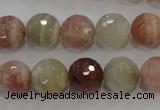 CMS872 15.5 inches 10mm faceted round moonstone gemstone beads