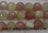 CMS880 15.5 inches 10mm faceted round moonstone gemstone beads