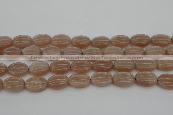 CMS963 15.5 inches 12*16mm oval A grade moonstone beads