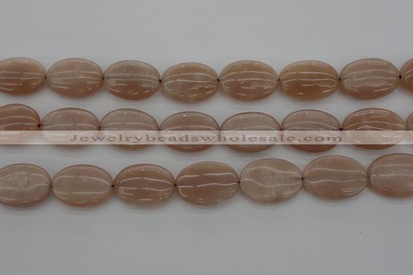 CMS964 15.5 inches 13*18mm oval A grade moonstone beads