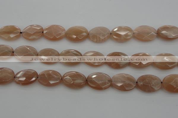 CMS968 15.5 inches 13*18mm faceted oval A grade moonstone beads