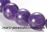 CNA06 AB grade natural amethyst 16mm round quartz bead Wholesale