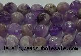 CNA1011 15.5 inches 6mm faceted round dogtooth amethyst beads