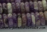 CNA1023 15.5 inches 4*12mm rondelle dogtooth amethyst beads