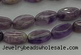 CNA1035 15.5 inches 6*10mm oval dogtooth amethyst beads wholesale