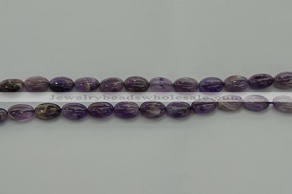 CNA1036 15.5 inches 8*12mm oval dogtooth amethyst beads wholesale