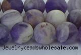 CNA1054 15.5 inches 12mm round matte dogtooth amethyst beads