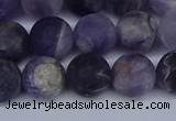 CNA1063 15.5 inches 10mm round matte dogtooth amethyst beads