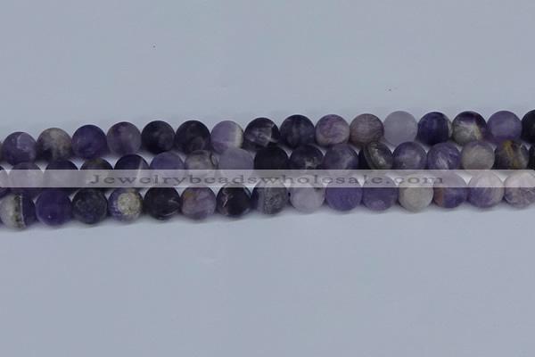 CNA1063 15.5 inches 10mm round matte dogtooth amethyst beads