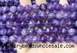 CNA1115 15.5 inches 10mm faceted round amethyst gemstone beads