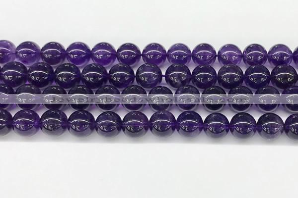 CNA1153 15.5 inches 10mm round natural amethyst gemstone beads