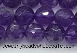 CNA1171 15.5 inches 6mm faceted round natural amethyst beads