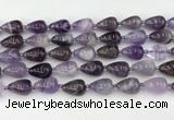 CNA1180 15.5 inches 11*16mm teardrop amethyst beads wholesale