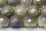 CNA1236 15 inches 8mm faceted round AB-color lavender amethyst beads