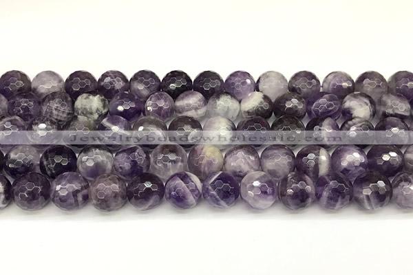 CNA1247 15 inches 10mm faceted round dogtooth amethyst beads