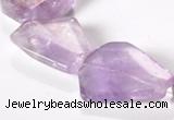 CNA16 15*27mm freeform A- grade natural amethyst beads Wholesale