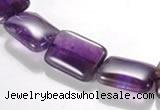 CNA22 13*18mm rectangle A- grade natural amethyst bead Wholesale