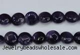 CNA267 15.5 inches 10mm flat round natural amethyst beads wholesale