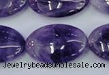 CNA277 15.5 inches 20*30mm oval natural amethyst beads wholesale