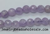 CNA310 15.5 inches 8mm faceted round natural lavender amethyst beads