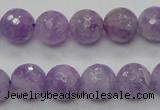 CNA312 15.5 inches 12mm faceted round natural lavender amethyst beads