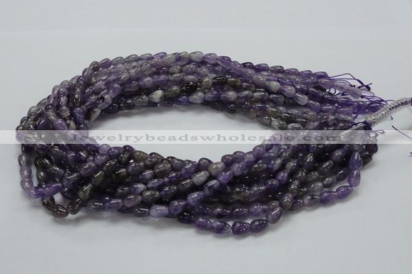 CNA32 15.5 inches 6*9mm teardrop grade A natural amethyst beads