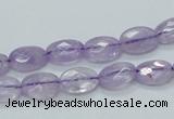 CNA328 15.5 inches 8*12mm faceted oval natural lavender amethyst beads