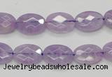 CNA329 15.5 inches 10*14mm faceted oval natural lavender amethyst beads