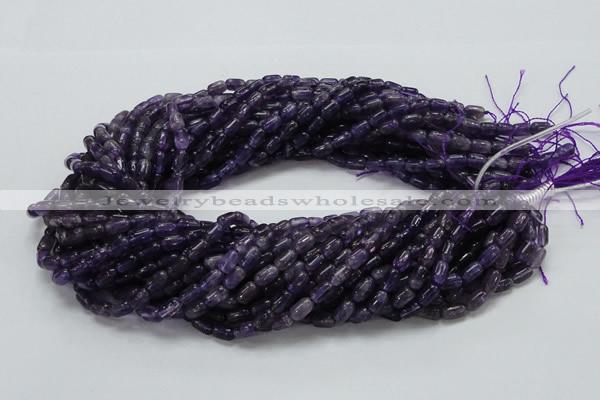 CNA33 15.5 inches 5*8mm rice grade A natural amethyst beads