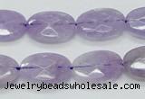 CNA330 15.5 inches 13*18mm faceted oval natural lavender amethyst beads