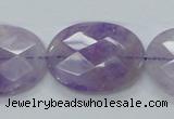 CNA333 15.5 inches 22*30mm faceted oval natural lavender amethyst beads