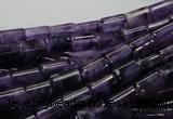 CNA34 15.5 inches 6*10mm column grade A natural amethyst beads