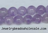 CNA404 15.5 inches 14mm round natural lavender amethyst beads