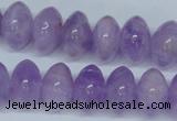 CNA409 15.5 inches 10*16mm rondelle natural lavender amethyst beads