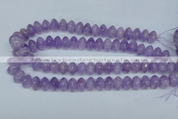 CNA409 15.5 inches 10*16mm rondelle natural lavender amethyst beads