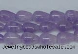 CNA416 15.5 inches 8*12mm teardrop natural lavender amethyst beads