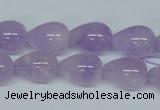 CNA417 15.5 inches 10*14mm teardrop natural lavender amethyst beads