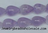 CNA418 15.5 inches 12*16mm teardrop natural lavender amethyst beads