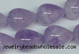 CNA419 15.5 inches 15*20mm teardrop natural lavender amethyst beads